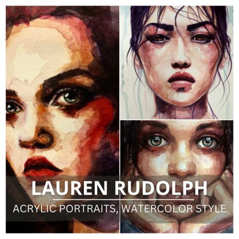 Rudolph - Acrylic Portraits Watercolor Style Promo Rudolph - Acrylic Portraits Watercolor Style Promo