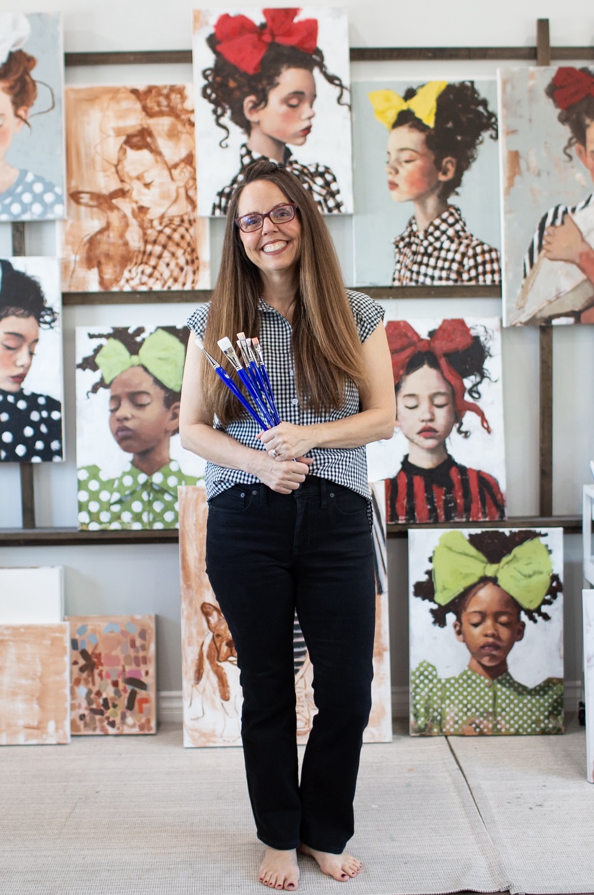 KaraGinghamblouseportrait