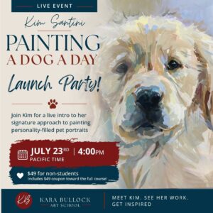 Painting a Dog A Day Launch Party