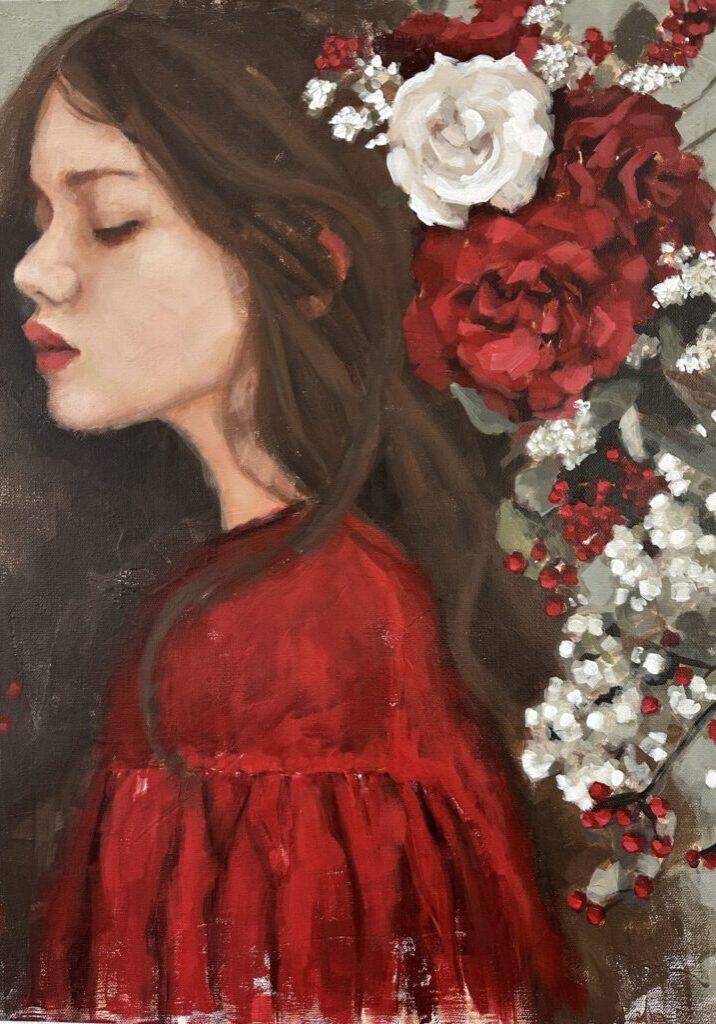 FlowersinHerHairRedVersion