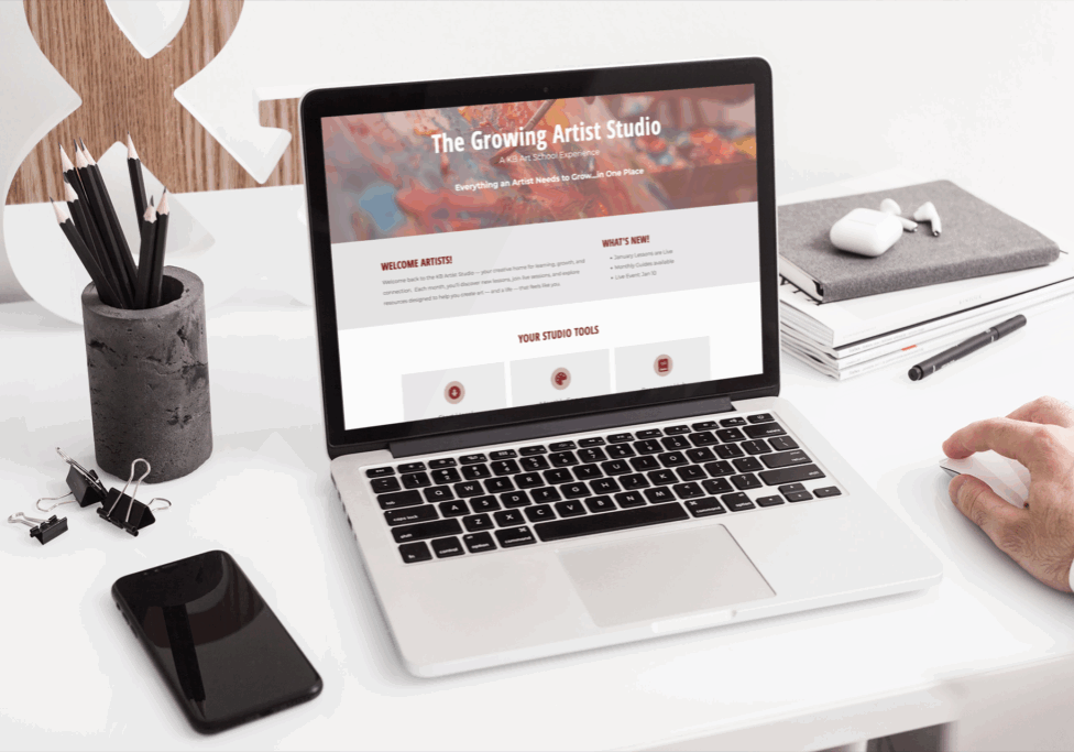 the_growing_artist_studio_mockup_laptop